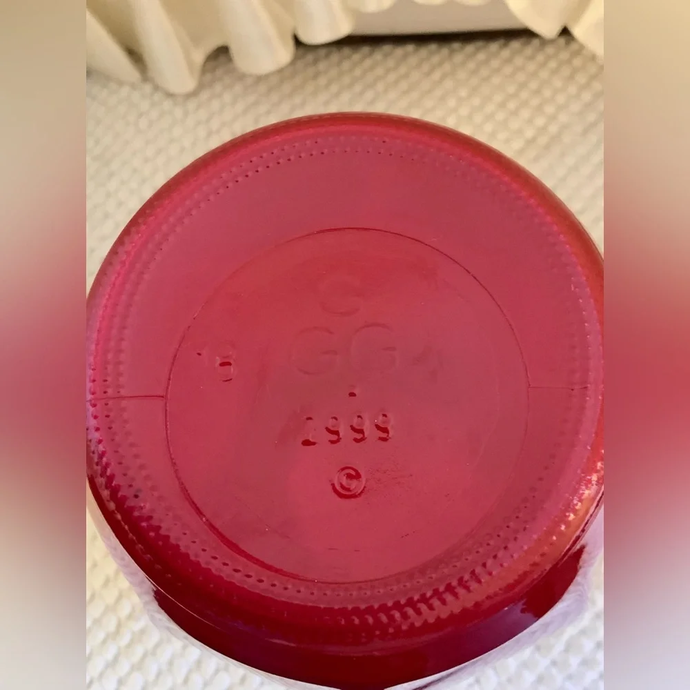 RUBY RED GLASS VASE